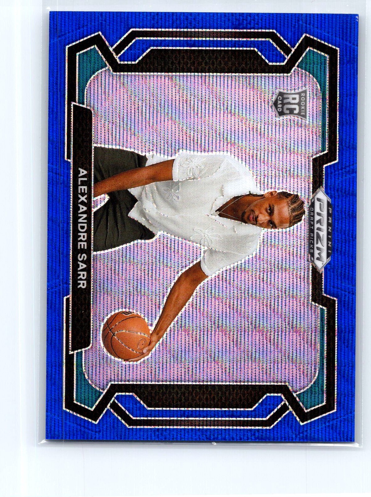 2024 Panini Prizm Draft Picks #52 Alexandre Sarr Prizms Blue Wave #/249