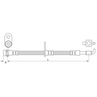 Metzger Bremsschlauch Vorderachse Links Passend FÜR Ford B-MAX Fiesta | 4111331