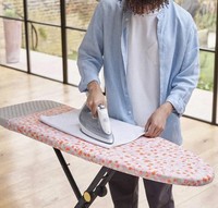 Joseph Joseph Glide Ironing Board 130 X 38cm- Pink Blossom- Heat Resistance Mat