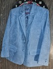 Vintage PT Princeton Custom Tailors Blazer Men’s Blue Suede Jacket — photo 1