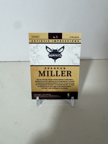 2023-24 Panini Seleziona Brandon Miller Impressioni Artistiche Rookie RC Astuccio Hit 🔥 - Foto 2 di 3