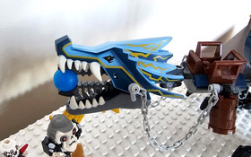 LEGO Ninjago Lightning Dragon 2521 with Jay DX Kruncha Wu Frakjaw minifigures