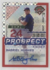 2024 Prospect Edition Red Power Prizm Signatures 1/99 Gabriel Hughes Auto 19l7