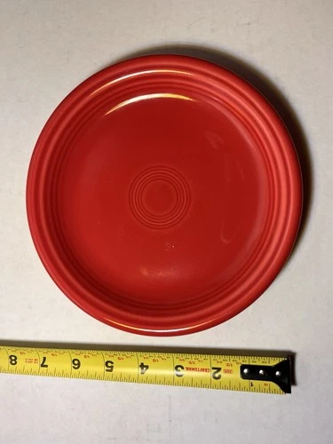 Fiestaware Fiesta Classic Rim 7 1/4 Inch Salad Plate Scarlet Excellent Condition