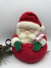 Vintage Russ Tummy Stuffed Plush Santa