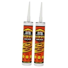 RV Flexible Sealant, Great on Plastic, Use on Roof Valleys, Vent Fan, AC(Super 