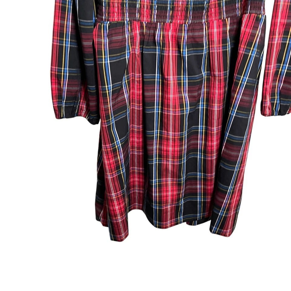 Draper James RSVP платье женщин XXL клетку со сборками Puff рукав праздник повседневный - Изображение 3 из 4