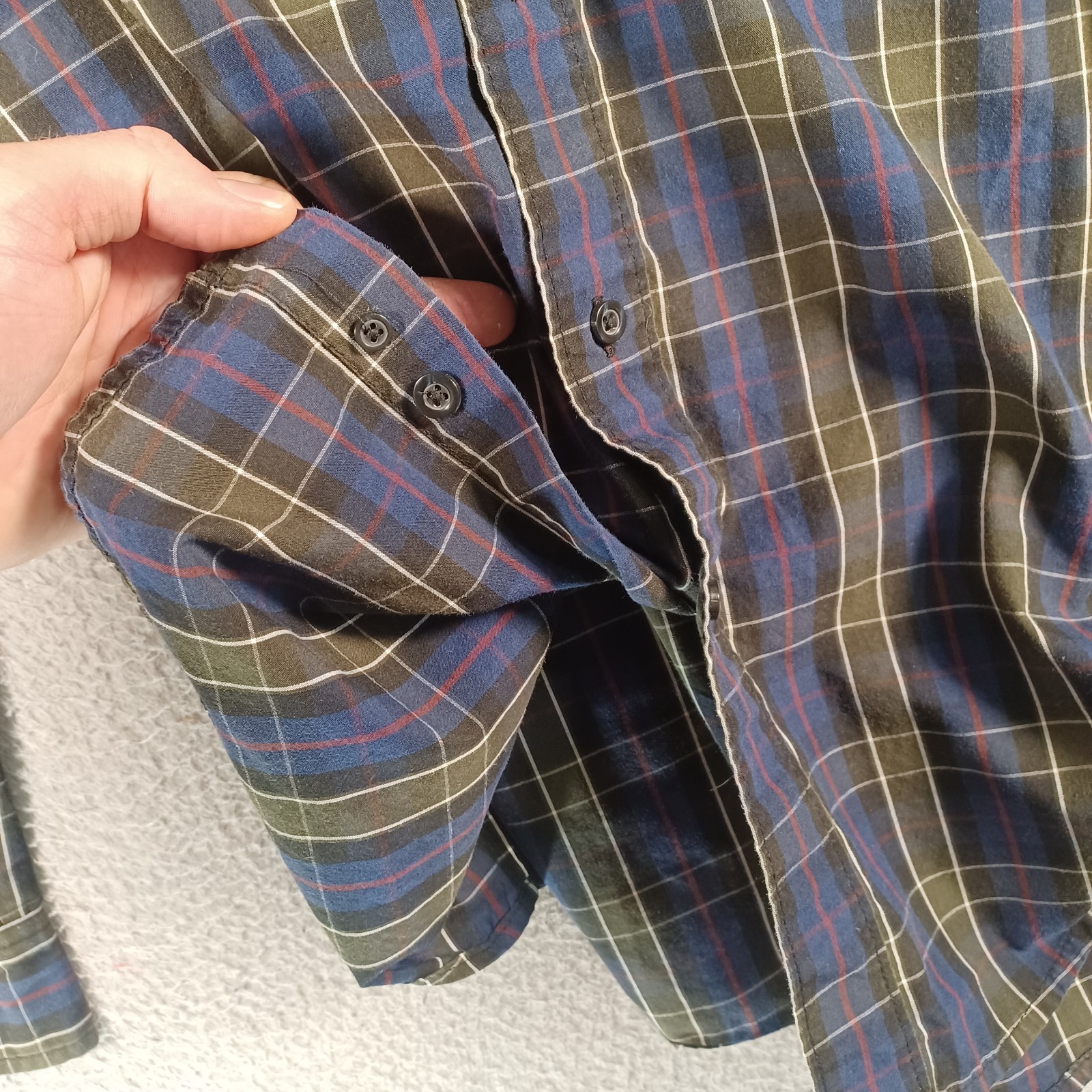 Basic Editions Mens Button-Down Plaid Multicolor … - image 7