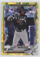 2021 Bowman Sapphire Edition Yellow Refractor 15/50 Yolbert Sanchez #BCP-40 0nr3
