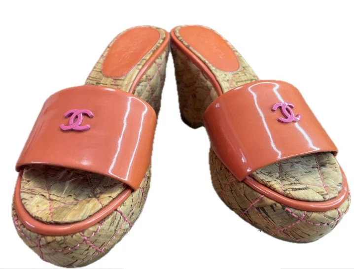 CHANEL Orange Sandals for Women for sale | eBay