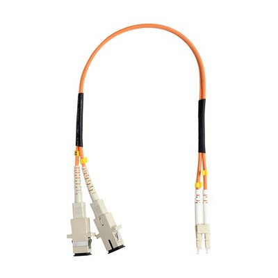 1FT LC To SC Fiber Optic Adapter Cable Multimode OM1 62.5/125 Duplex