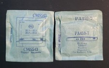 Lot de pièces détachées pour montre Tissot vintage - cristaux, ressorts principaux, tiges de remontage - NOS