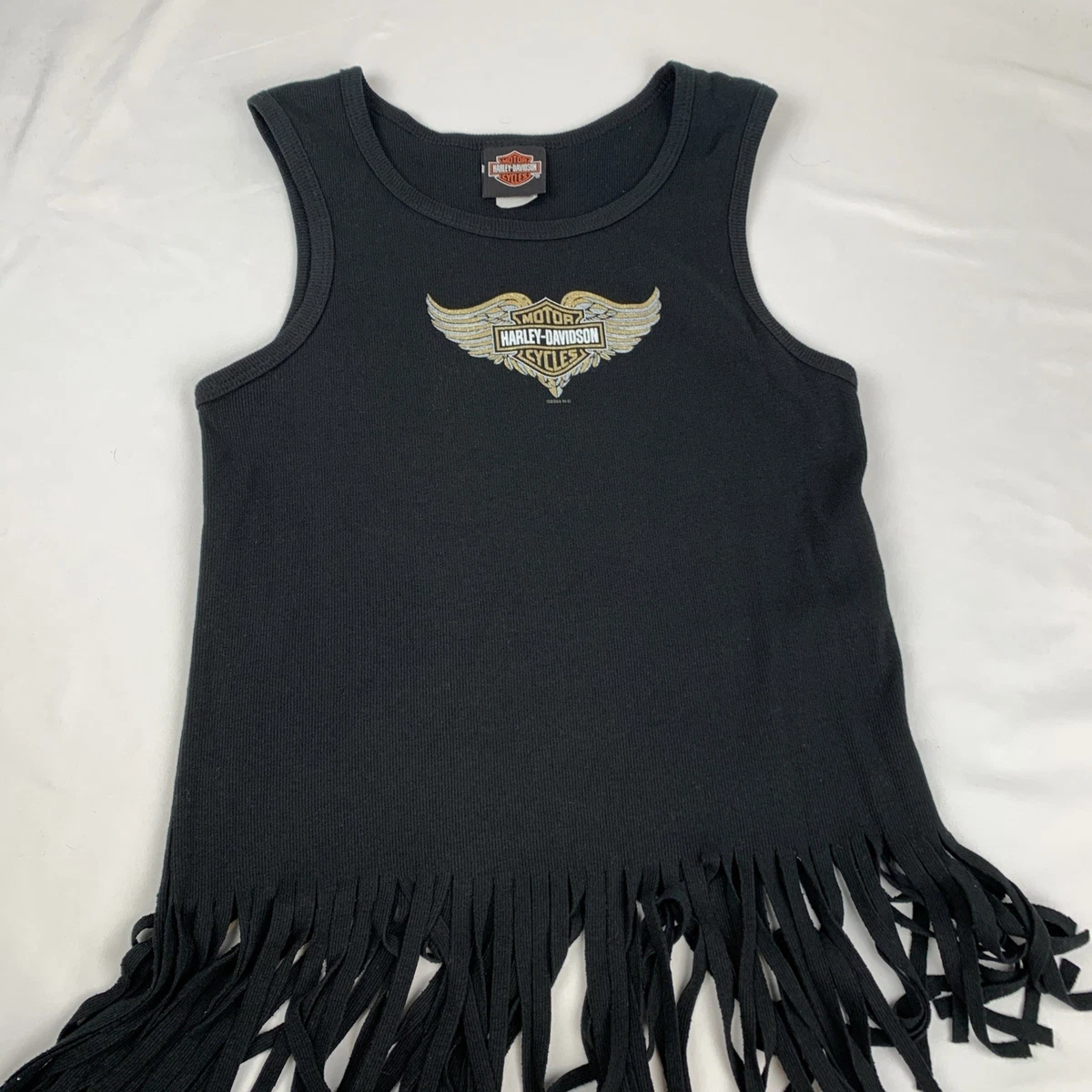 Débardeur Femme Harley-Davidson Milwaukee – Noir Pailleté, Taille S – Occasion Très Bon état