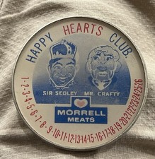 Vintage Happy Hearts Club Morrell Meats Flicker Clicker Noisemaker Advertising