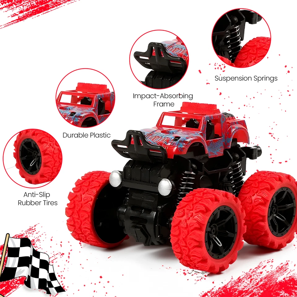 Lot of NEW 200 Monster Truck Toy Cars, Bulk Wholesale Pack, Diecast Vehicles - Image 4 of 4