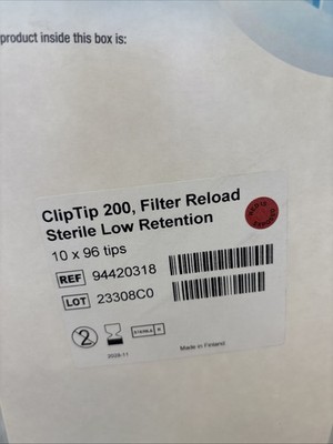 (864/Pk) THERMO ClipTip 200uL Low Retention Filter Pipet Tips 9x96/Rk 94420318