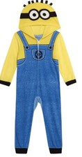 Minions Kids PJ s Costume One Piece Size 10-12
