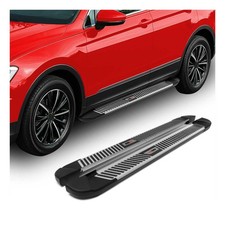 Fiat 500l 2012-2022 Side Steps Silver Black Piramitline Aluminium 183 2pcs Fiat 500l 2012-2022 Side Steps Silver Black Piramitline Aluminium 183 2pcs