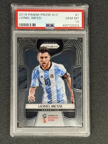 2018 Panini Prizm World Cup #1 Lionel Messi PSA 10 GEM MINT \*\*Read Description\*\*