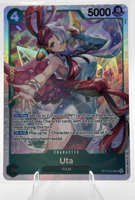 Bandai Uta OP13-023 SR Special Holo Character One Piece Card Game 5000 Power