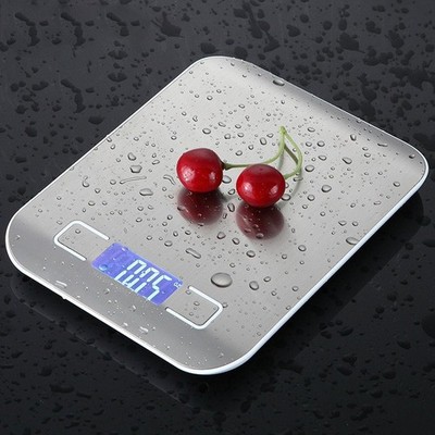 Küchenwaage Electronic Grammwaage Haushaltswaage 10KG/1g Digital Edelstahl LCD