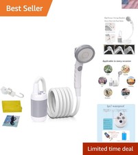 Rechargeable Portable Shower with Built-in Filtration - Ideal for Travel  Pets
