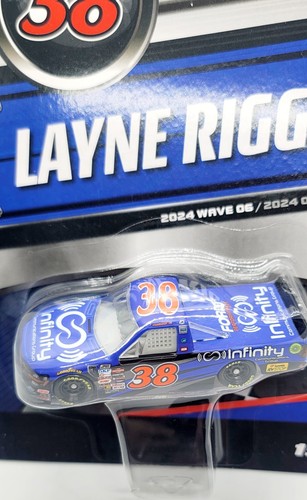 NASCAR Authentics Pickup Truck #38 Infinity Blue Layne Riggs Toy Race Truck New - Picture 2 of 5