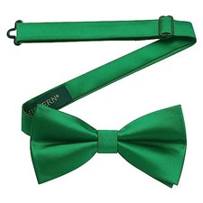 Bow Ties for Men Pretied Bowties Classic Formal One Size A9-emerald Green