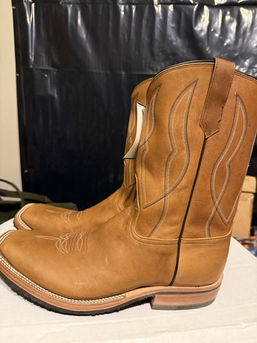 Rios of Mercedes Chestnut Blackhawk Cowboy Boots 13 - Picture 2 of 12