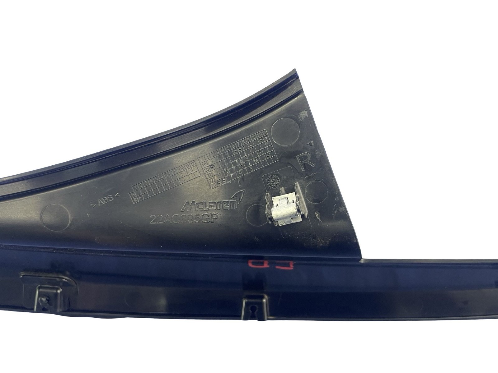 2025-2026 MCLAREN GTS FRONT RIGHT FENDER COMPARTMENT TRIM PANEL SET 22AC895GP