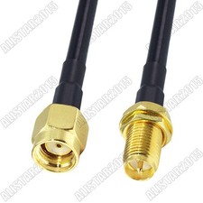 RP-SMA Male Female Pin to RP-SMA Female Male Pin Lot Pigtail Coax Cable RG58