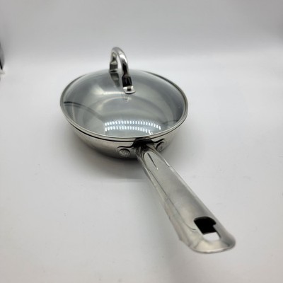 Wolfgang Puck's Cafe Collection Stainless Steel 12'' Oval Skillet Very Good