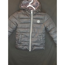 iXtreme Kids Black Puffer winter Jacket Hooded cold weather Zipper Size 6