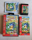SONIC 3 SEGA GENESIS COMPLETE IN BOX W/ POSTER VERY GOOD CONDITION