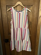 GAP Tiered Pastel Sleeveless Dress Easter Church Spring Egg Hunt XL