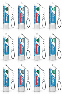 Vicks Inhalator Schlüsselanhänger - 0,5 ml I (12er Pack) I KOSTENLOSER VERSAND