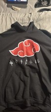 Anime Naruto Akatsuki Cloud Hoodie Sweatshirt Pull-Over Sweater Shirt Medium