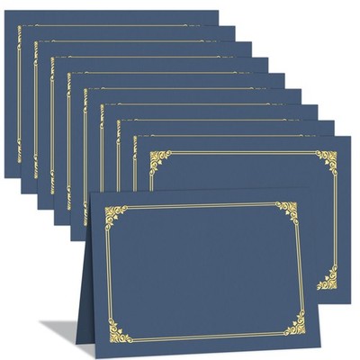 HAUTOCO 10 Pack Certificate Holders, Navy Blue Diploma