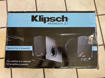 Klipsh Promedia 2.1 THX Computer Speaker Subwoofer System | eBay