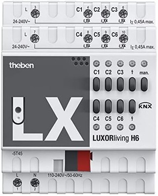 Theben Bussystem-Heizungsaktor Smart Home-System LUXORliving H6