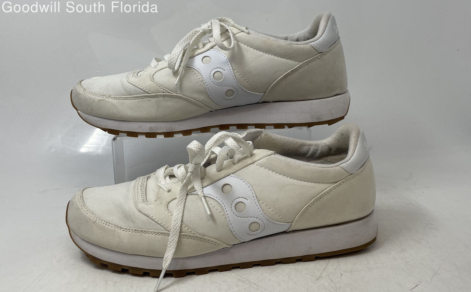 SAOLA Scarpe sneakers basse stringate Saucony uomo Jazz S70445 7 beige bianco taglia 12