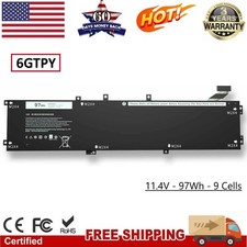 97Wh 6GTPY Battery For Dell Precision 5520 5530 XPS 15 9560 9570 New US