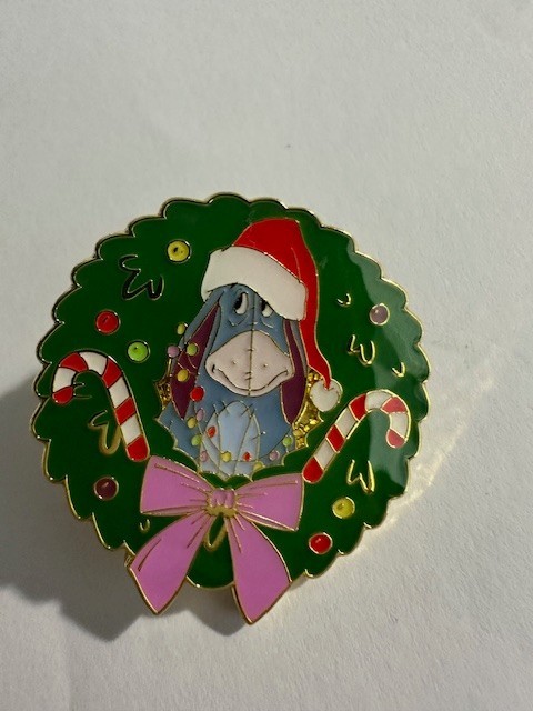 Loungefly Eeyore - Winnie the Pooh and Friends Holiday Wreath 2025 Disney Pin F8