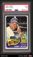 1965 Topps #340 Tony Oliva Twins HOF ASR PSA 7 - NM