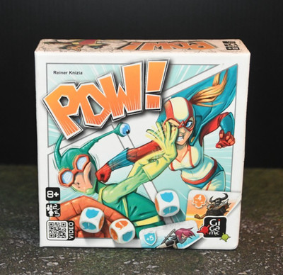 POW! Reiner Knizia's Dice Chucking 2-Player Fighting Game OOP  Rare VG