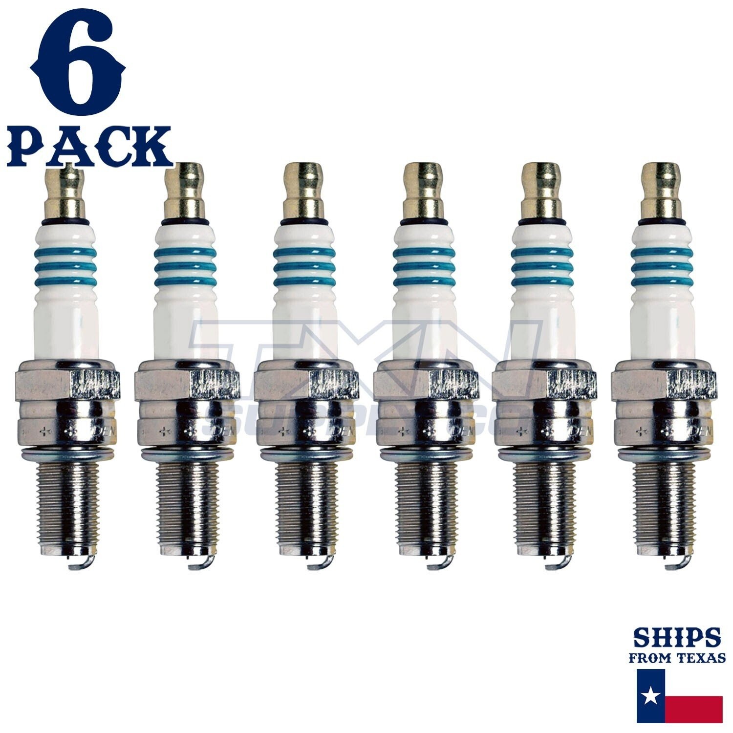 6 Pack Denso 5362 Iridium Power Spark Plugs IU24