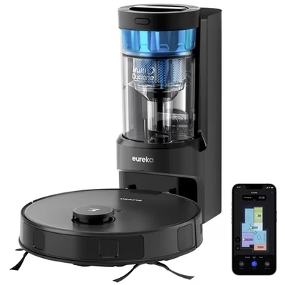 Eureka Self-Emptying Robot Vacuum HEPA Filter, Smart Navigation & Voice Control