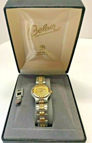 BELAIR Women's Metal Silver & Gold Quartz VINTAGE Watch