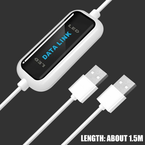 PC a PC portátil USB 2.0 Cable adaptador de datos Enlace Puente Transferencia rápida Plomo BU - Imagen 3 de 9