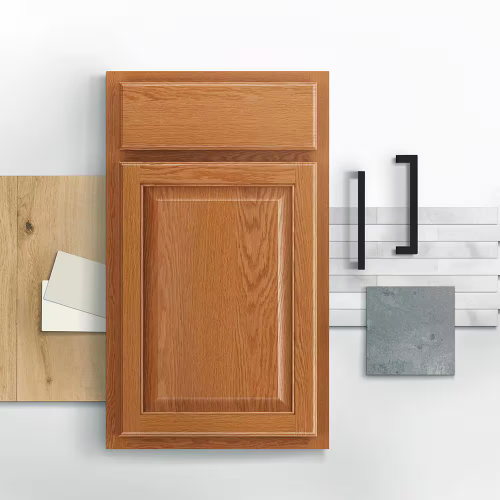 Hampton Bay Wall Kitchen Cabinet 30" Adjustable Shelves Reversible Medium Oak - Picture 9 of 11